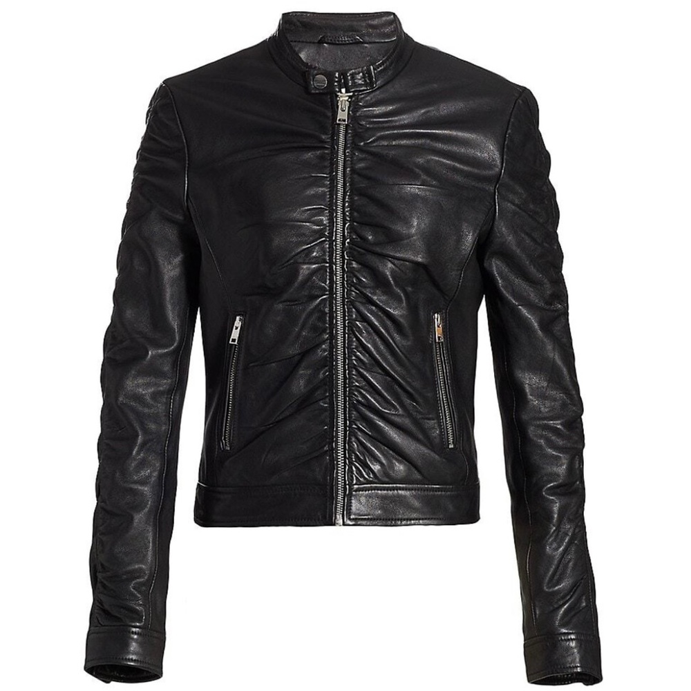 NWOT LaMarque Philana Leather Biker Jacket Size S